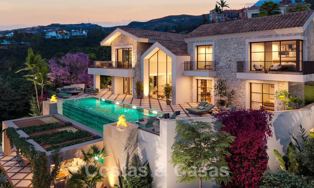 Mediterrane luxevilla te koop met uitzicht op zee in een prestigieuze gated community in La Quinta in Benahavis - Marbella 49232