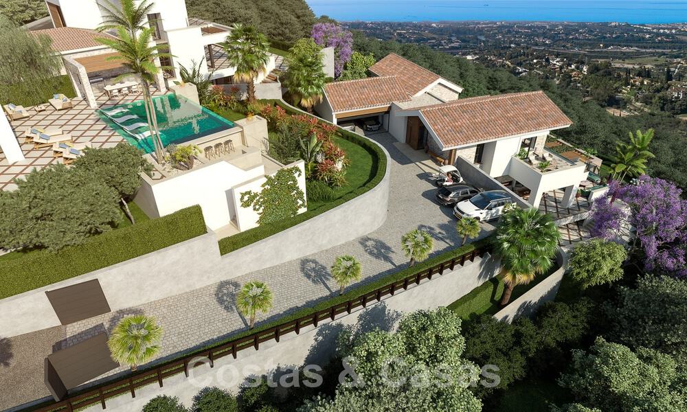 Mediterrane luxevilla te koop met uitzicht op zee in een prestigieuze gated community in La Quinta in Benahavis - Marbella 49234