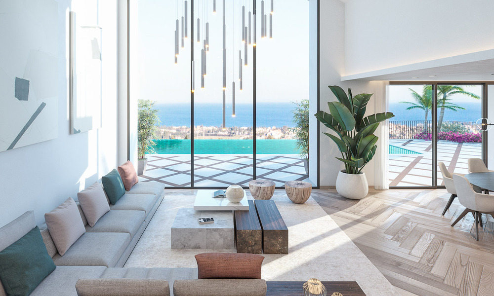 Mediterrane luxevilla te koop met uitzicht op zee in een prestigieuze gated community in La Quinta in Benahavis - Marbella 49242