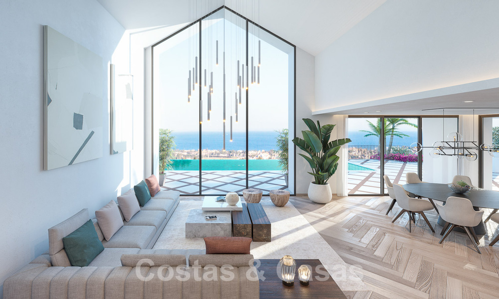 Mediterrane luxevilla te koop met uitzicht op zee in een prestigieuze gated community in La Quinta in Benahavis - Marbella 49246