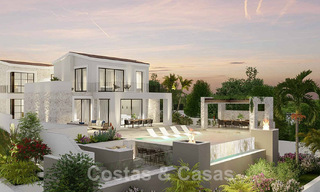 Exclusieve luxevilla te koop met riante buitenzones en een schitterend zicht op de Middellandse Zee in de heuvels van Benahavis - Marbella 49331 
