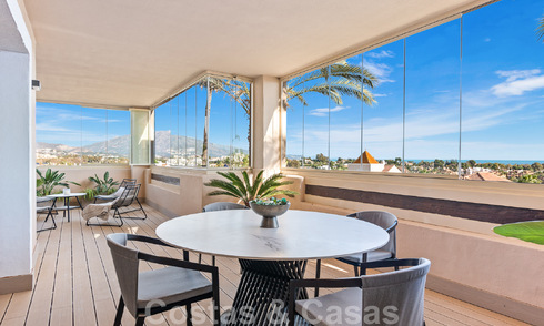 Modern gerenoveerd appartement te koop, met zeezicht in een gated complex op de New Golden Mile tussen Marbella en Estepona 49555