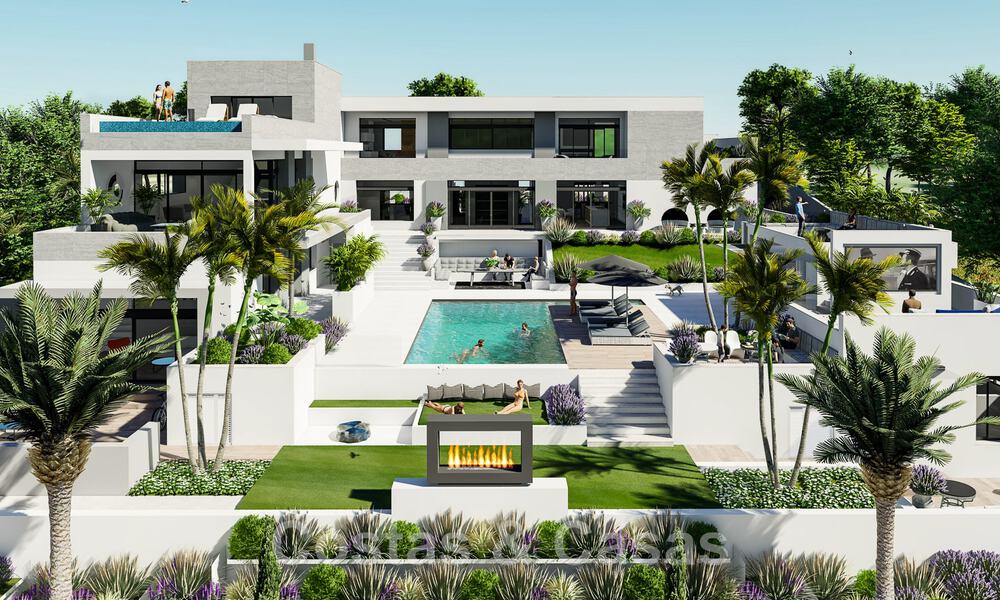 Perceel + project van een geavanceerde villa te koop gesitueerd in de zeer exclusieve, afgeschermde gemeenschap van Sotogrande, Costa del Sol 49010