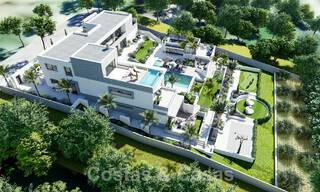 Perceel + project van een geavanceerde villa te koop gesitueerd in de zeer exclusieve, afgeschermde gemeenschap van Sotogrande, Costa del Sol 49012