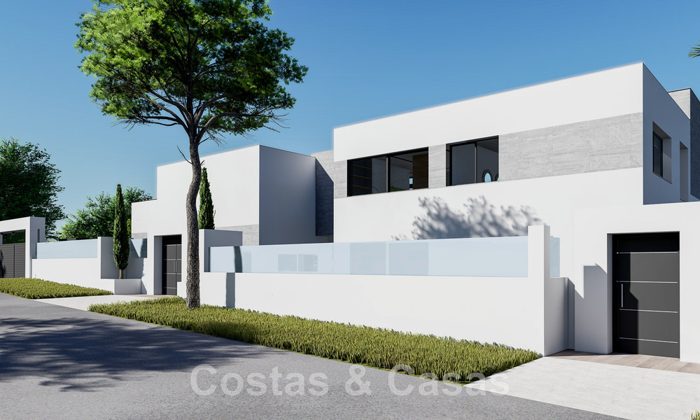 Perceel + project van een geavanceerde villa te koop gesitueerd in de zeer exclusieve, afgeschermde gemeenschap van Sotogrande, Costa del Sol 49018