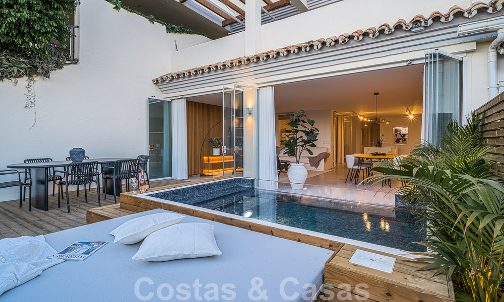 2 exclusieve appartementen te koop met een ruim terras, privézwembad en uitzicht op de La concha berg te Nueva Andalucia, Marbella 50123
