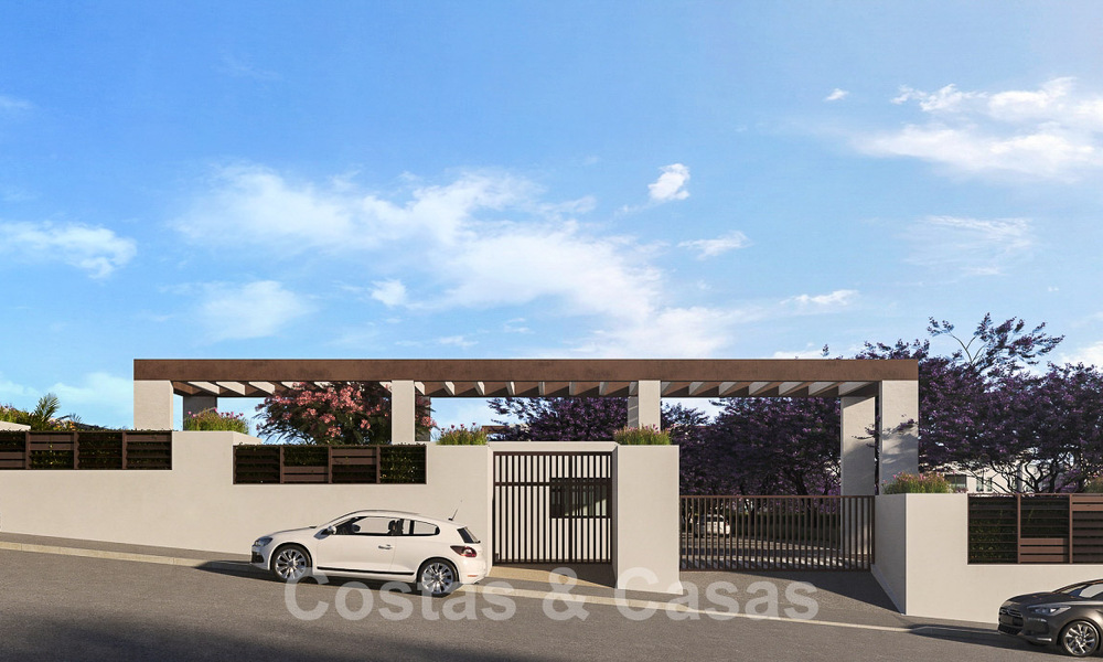 Nieuwe, luxueuze appartementen in eigentijdse stijl te koop met een ruim terras en panoramisch uitzicht op de New Golden Mile tussen Marbella en Estepona 50059