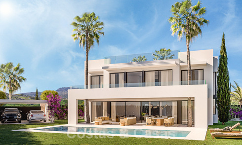 2 prestigieuze nieuwbouwvilla’s te koop op loopafstand van een schitterend golfclubhuis op de New Golden Mile, tussen Marbella en Estepona 49831