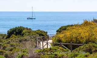 Charmante Spaanse luxevilla te koop, omgeven door natuurschoon en grenzend aan het duinenstrand in Marbella 49712 