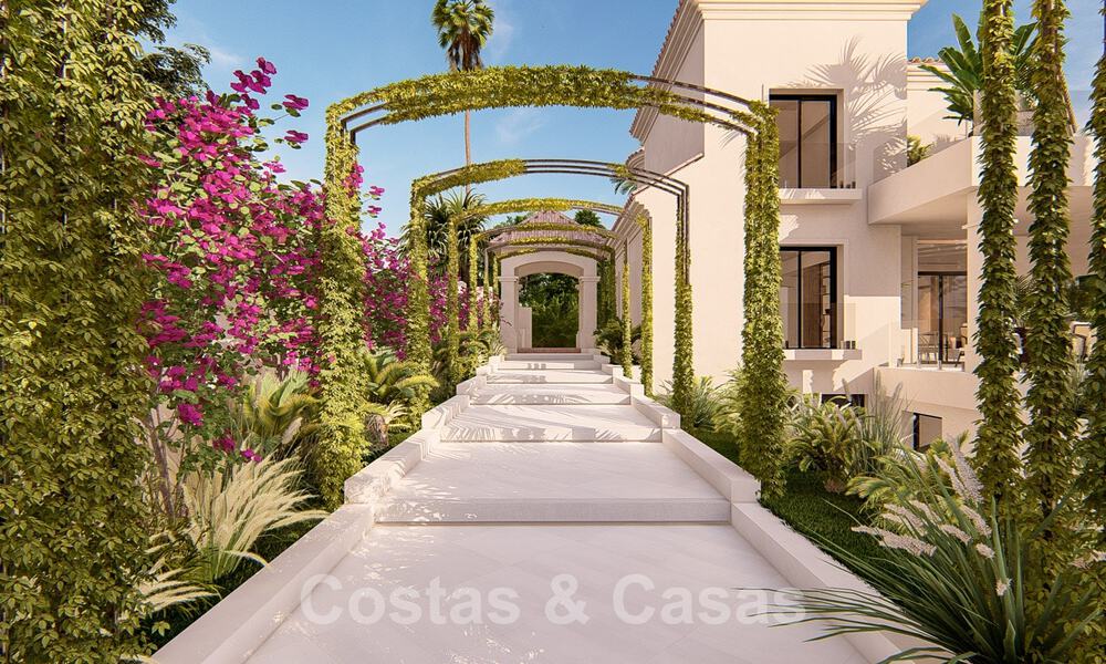 Mediterrane, luxevilla te koop in een prestigieuze woonwijk omgeven door de golfbanen van Nueva Andalucia’s vallei, Marbella 50526
