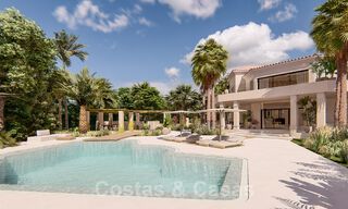 Mediterrane, luxevilla te koop in een prestigieuze woonwijk omgeven door de golfbanen van Nueva Andalucia’s vallei, Marbella 50529 
