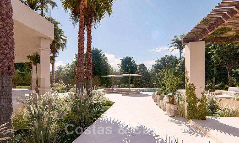 Mediterrane, luxevilla te koop in een prestigieuze woonwijk omgeven door de golfbanen van Nueva Andalucia’s vallei, Marbella 50533