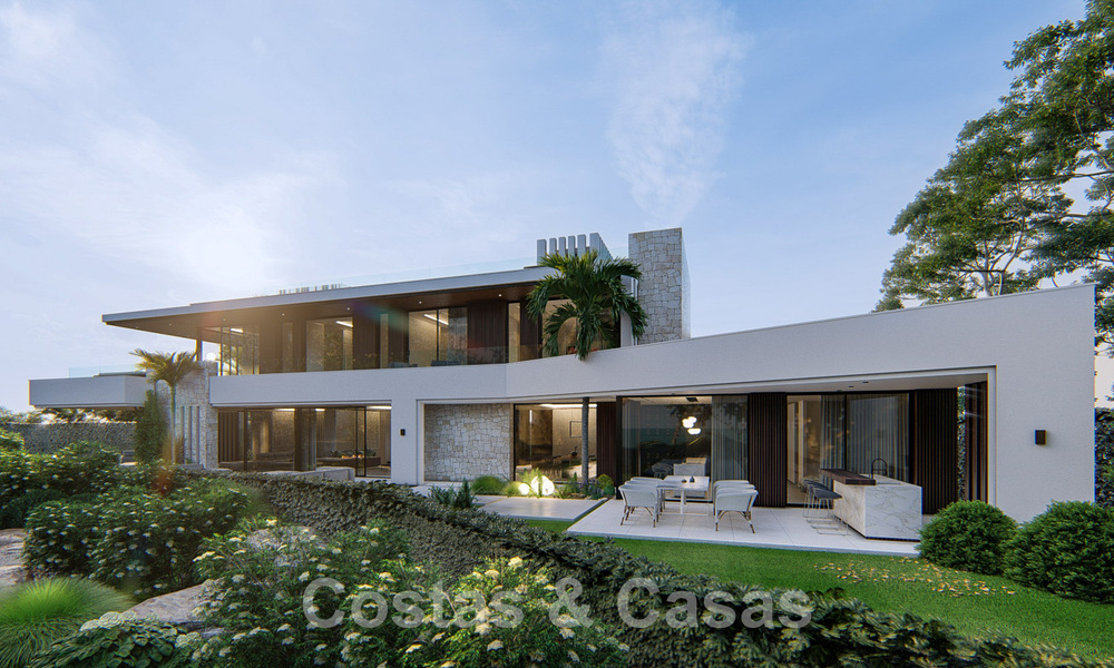 Nieuwe, hedendaagse designervilla te koop op een steenworp van het strand van de New Golden Mile, tussen Marbella en Estepona 50022