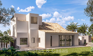 Nieuwe luxevilla in sfeervolle, Mediterrane bouwstijl te koop met uitzicht op het golfterrein in het hartje van Nueva Andalucia’s golfvallei 50683 