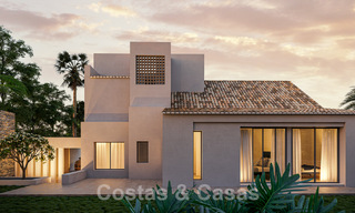 Nieuwe luxevilla in sfeervolle, Mediterrane bouwstijl te koop met uitzicht op het golfterrein in het hartje van Nueva Andalucia’s golfvallei 50685 