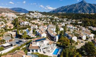Spaanse luxevilla te koop met eigentijds Mediterrane bouwstijl gelegen in het hartje van Nueva Andalucia’s golfvallei in Marbella 51210 