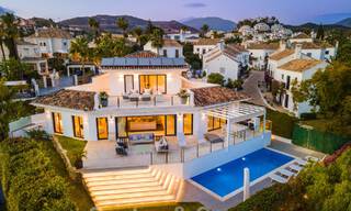 Spaanse luxevilla te koop met eigentijds Mediterrane bouwstijl gelegen in het hartje van Nueva Andalucia’s golfvallei in Marbella 51239 