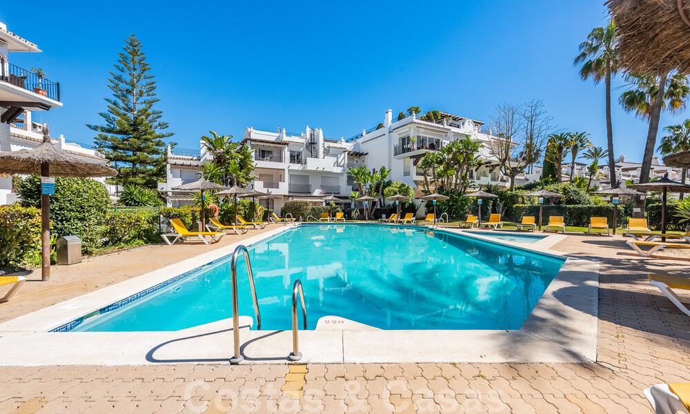 3 slaapkamerappartement te koop in een beachfront, gated complex op enkele stappen van het strand in San Pedro, Marbella 51180