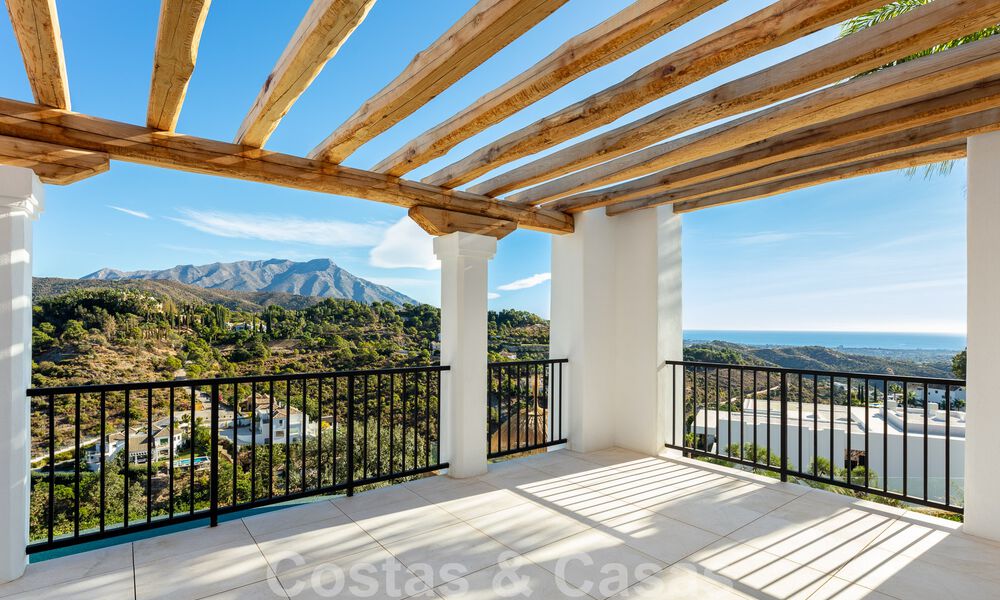 Sublieme Mediterrane luxevilla met gastenverblijf en prachtig zeezicht te koop in El Madroñal, Marbella - Benahavis 51522