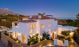 Sublieme Mediterrane luxevilla met gastenverblijf en prachtig zeezicht te koop in El Madroñal, Marbella - Benahavis 51531 