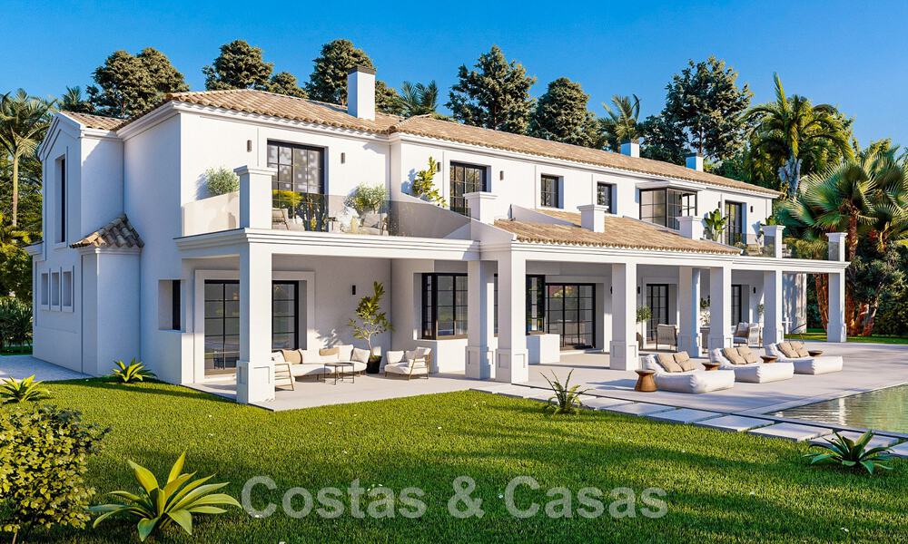 Perceel + een luxe villaproject te koop in een rustige urbanisatie op loopafstand van het strand in Guadalmina Baja, Marbella 52607