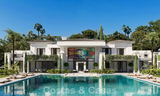 Nieuwe designervilla te koop met onverstoord uitzicht op de golfbaan in Los Flamingos Golfresort in Marbella - Benahavis 52145 