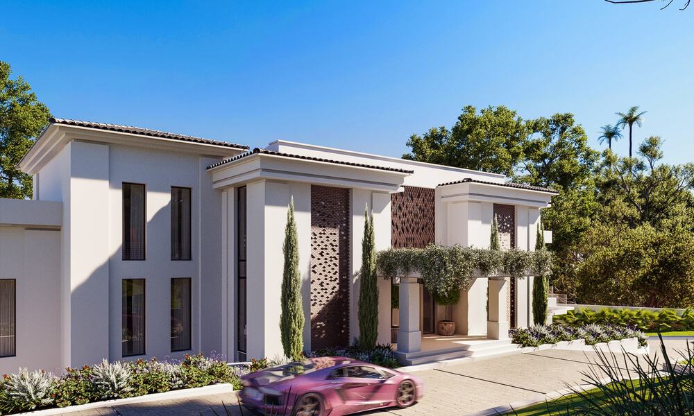 Nieuwe designervilla te koop met onverstoord uitzicht op de golfbaan in Los Flamingos Golfresort in Marbella - Benahavis 52150
