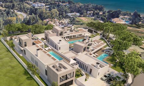 3 Nieuwe designervilla’s te koop op een steenworp van de golfbaan in een luxueus resort in Mijas, Costa del Sol 53544