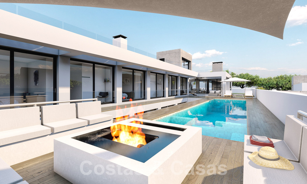3 Nieuwe designervilla’s te koop op een steenworp van de golfbaan in een luxueus resort in Mijas, Costa del Sol 53551