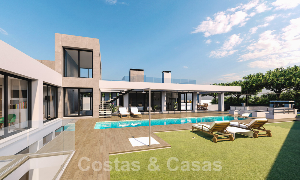 3 Nieuwe designervilla’s te koop op een steenworp van de golfbaan in een luxueus resort in Mijas, Costa del Sol 53557