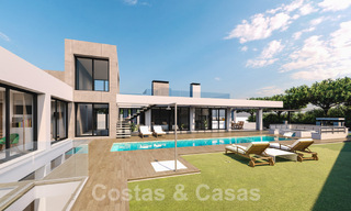 3 Nieuwe designervilla’s te koop op een steenworp van de golfbaan in een luxueus resort in Mijas, Costa del Sol 53557 