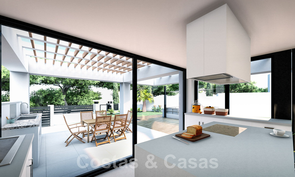 3 Nieuwe designervilla’s te koop op een steenworp van de golfbaan in een luxueus resort in Mijas, Costa del Sol 53561