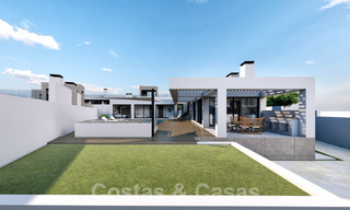 3 Nieuwe designervilla’s te koop op een steenworp van de golfbaan in een luxueus resort in Mijas, Costa del Sol 53562 