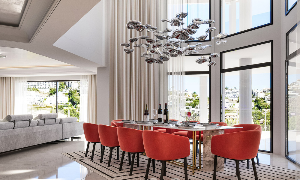 Nieuwe moderne luxevilla te koop, eerstelijns Los Flamingos Golf in Marbella - Benahavis 52805