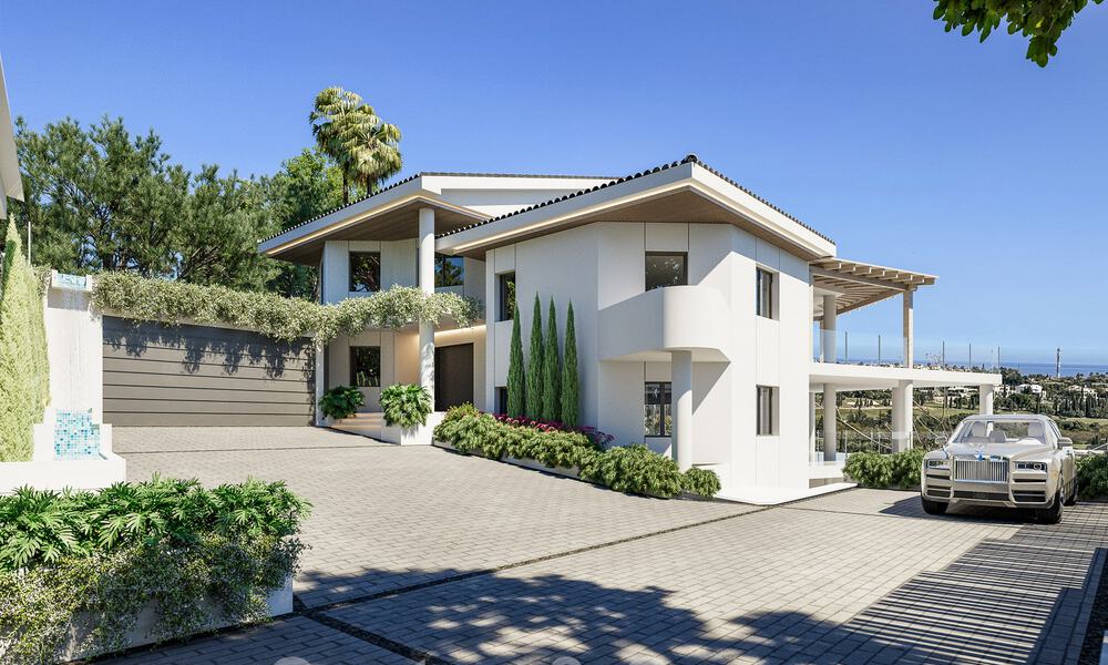 Nieuwe moderne luxevilla te koop, eerstelijns Los Flamingos Golf in Marbella - Benahavis 52811
