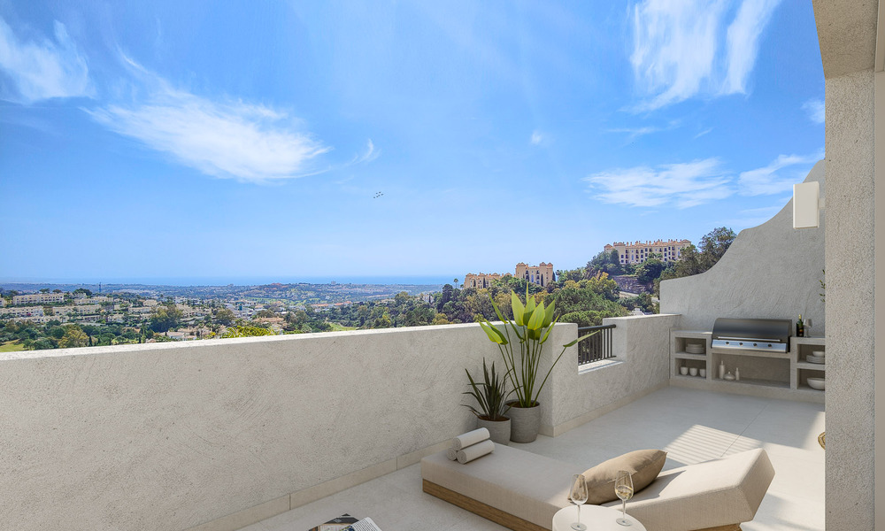 Topkwaliteit appartement met ruim terras en onverstoord zeezicht te koop in Benahavis - Marbella 53954