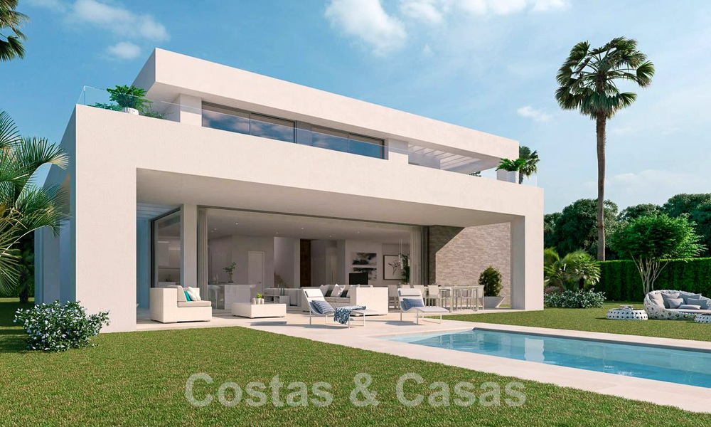 Nieuwe eigentijdse luxevilla’s te koop in een 5-sterren golfresort in Mijas, Costa del Sol 53389