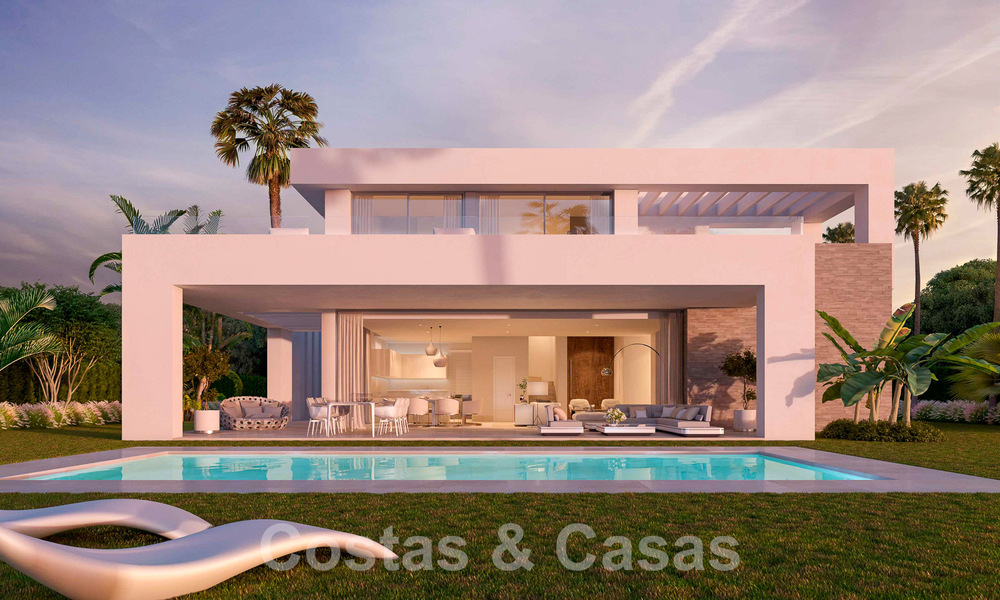 Nieuwe eigentijdse luxevilla’s te koop in een 5-sterren golfresort in Mijas, Costa del Sol 53392