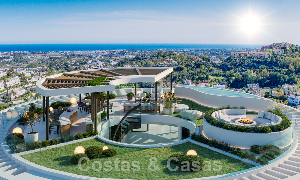 3 nieuwe units! Gesofisticeerde luxe appartementen te koop, met 300° uitzicht op zee, golf en bergen in Benahavis - Marbella 53423