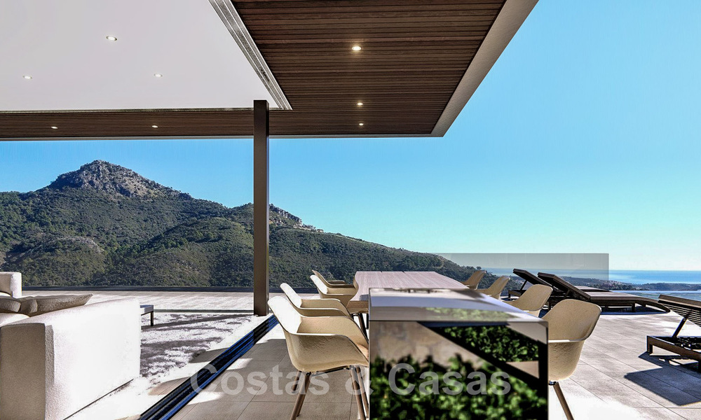 Ecologische luxevilla met een ultra modern design te koop met prachtig uitzicht op zee en de bergen in Benahavis - Marbella 52062