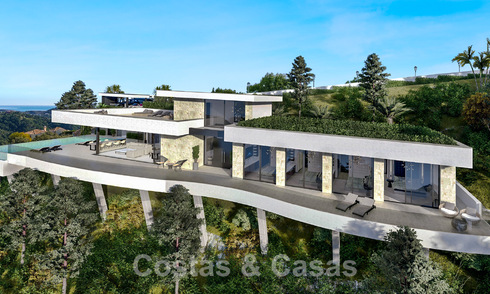 Ecologische luxevilla met een ultra modern design te koop met prachtig uitzicht op zee en de bergen in Benahavis - Marbella 52068