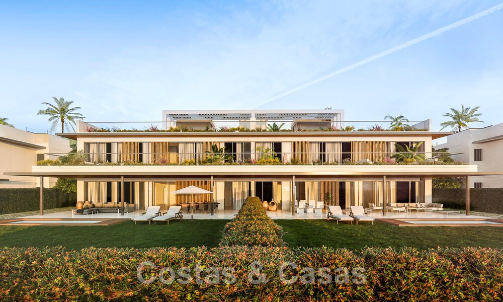 Nieuw project met prestige appartementen te koop met eigen zwembad, grenzend aan de golfbaan in Oost-Marbella 52420