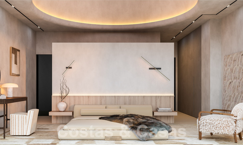 Nieuw project met 5 innovatieve, architectonische designervilla’s te koop met panoramisch zeezicht in Cascada de Camojan in Marbella 53077