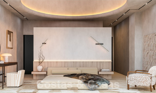 Nieuw project met 5 innovatieve, architectonische designervilla’s te koop met panoramisch zeezicht in Cascada de Camojan in Marbella 53077 