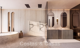 Nieuw project met 5 innovatieve, architectonische designervilla’s te koop met panoramisch zeezicht in Cascada de Camojan in Marbella 53079 