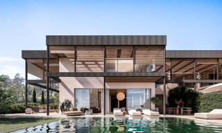 Nieuw project met 6 innovatieve, architectonische designervilla’s te koop met panoramisch zeezicht in Cascada de Camojan in Marbella 53082 