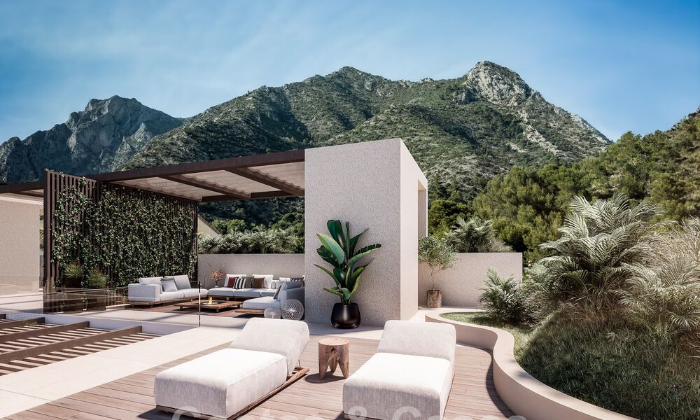 Nieuw project met 6 innovatieve, architectonische designervilla’s te koop met panoramisch zeezicht in Cascada de Camojan in Marbella 53084