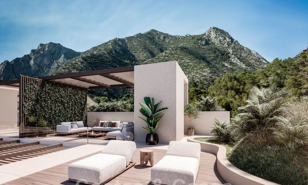 Nieuw project met 5 innovatieve, architectonische designervilla’s te koop met panoramisch zeezicht in Cascada de Camojan in Marbella 53084