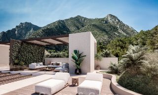Nieuw project met 5 innovatieve, architectonische designervilla’s te koop met panoramisch zeezicht in Cascada de Camojan in Marbella 53084 