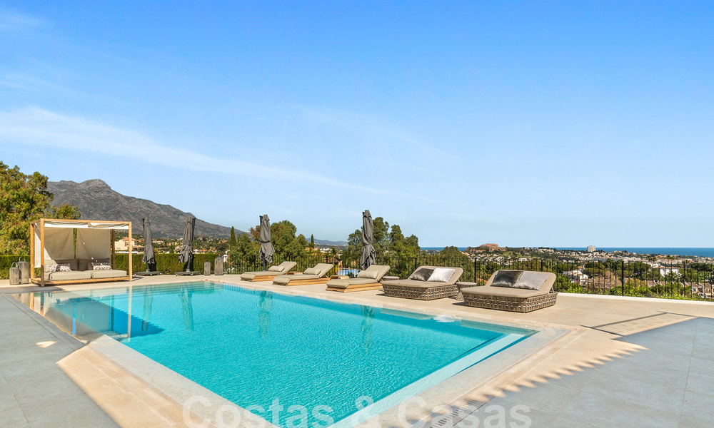 Magnifieke, Mediterrane luxevilla te koop met panoramisch zeezicht in La Quinta, Benahavis - Marbella 53128